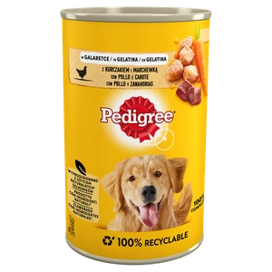 Pedigree Nourriture humide pour chiens adultes avec poulet et légumes en gelée 400g