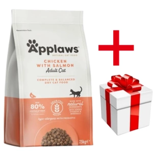 Applaws Chat Adulte Poulet au saumon 7,5kg+Surprise