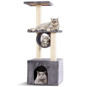 Griffoir pour chat - arbre 92cm beige