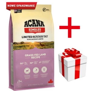 Acana Singles Grass-Fed Agneau 17kg + Surprise pour votre chien GRATUITES