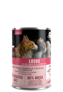 PetRepublic morceaux en sauce au saumon (stérile) 400g pour chats