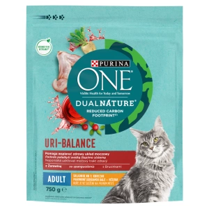 Purina One Dual Nature Spirulina Croquettes pour chat adulte avec poulet 750g