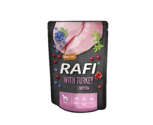 Rafi à la dinde pour chiens - sachet 300g (emballage noir)