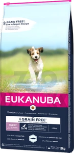 EUKANUBA Puppy&Junior Small/Medium sans céréales 12kg x2
