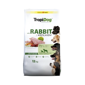 TROPIDOG Premium Adultes moyennes et grandes races riche en lapin et riz 12kg