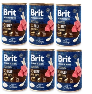 Brit Premium By Nature Beef With Tripe 6x800g