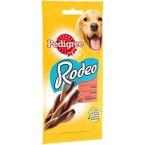 Pedigree Rodeo Gâteries pour chiens de plus de 4 mois avec du boeuf 122g x5