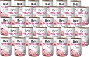 Brit Pate & Meat Puppy Poulet & Dinde 400g x30