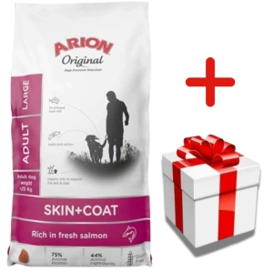 ARION Original Skin & Coat Adulte Saumon et Riz Grandes Races 12kg+Surprise