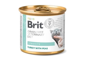 Brit Grain Free Veterinary Diet Cat Struvite Dinde avec pois 200g