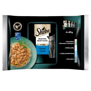 Sheba Sachet Selection in Sauce Saveurs Poisson 4x85g