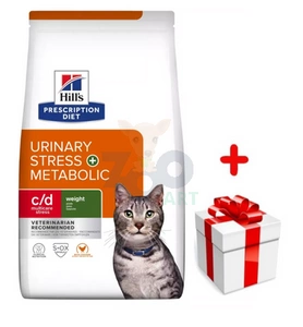 Hill's PD Prescription Diet c/d Urinary Stress + Metabolic Feline 1,5kg+Surprise