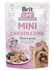 Brit Care Mini Pouch Fillets en sauce au poulet et au thon 85g