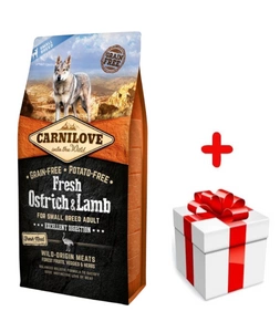 Carnilove Agneau d'Autruche Frais Adulte 6 kg + Surprise