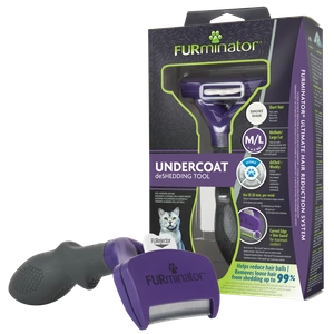 FURMINATOR Outil pour le peignage du sous-poil des chats à poils courts de races moyennes et grandes