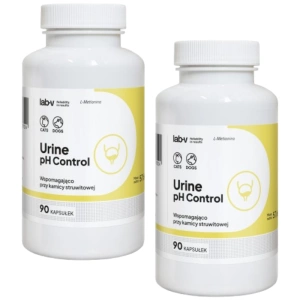 Lab-v Urine pH Control – Soutien pour chiens et chats souffrant de calculs de struvite 2x90 gélules