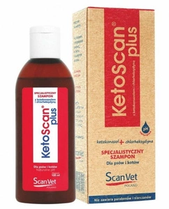 SCANVET Ketoscan plus 100ml (kétoconazole+chlorhexysine)