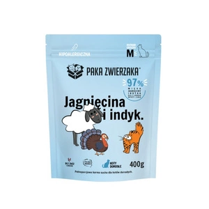 Paka Zwierzaka - Croquettes CHAT Agneau et dinde ''M'' 400g