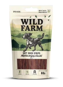 WILD FARM Friandises pour chiens en lanières de canard tendres (80 g)