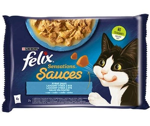 FELIX Sensations Saveurs de poisson en sauce morue et sardines 4x85g