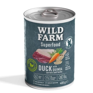 Wild Farm Superfood Canard 400 g - aliment sans céréales pour chien