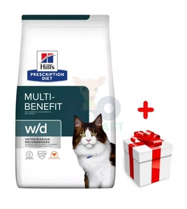 Hill's PD Prescription Diet Feline w/d Poulet 1,5kg+Surprise