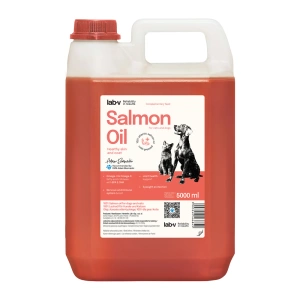Lab-V 100% huile de saumon pour chiens et chats de tous âges 5000 ml pressée à froid