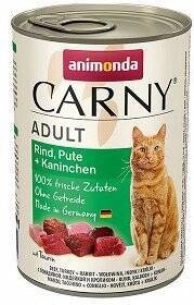Animonda Chat Carny Adulte bœuf, dinde, lapin 400g