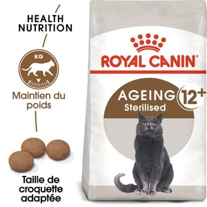 ROYAL CANIN Ageing Sterilised +12 400g + GIMBORN Gim Cat Multi-vitamin Duo Pâte avec thon 50g GRATUIT