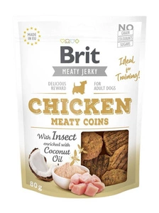Brit Jerky Snack Chicken Meaty Coins With Insect 80 g
