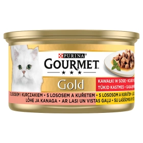 Purina Gourmet Gold saumon/poulet en sauce 85g
