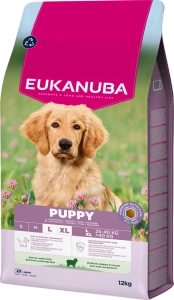 EUKANUBA Puppy&Junior Agneau et riz pour grandes races, 12 kg