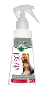 Laboratoire DermaPharm Dr Seidel Vivisol liquide répulsif pour chiens lors des chaleurs 100ml