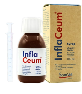 ScanVet InflaCeum - Aliment complémentaire - mélange diététique pour chiens et chats 100ml