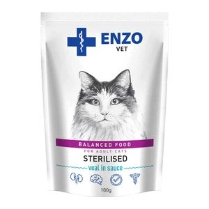 ENZO VET Stérilisé avec du veau en sauce 100g