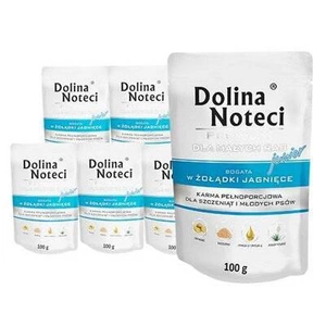 Dolina Noteci Premium Pour Chiens de Petites Races Junior Riche en Estomac d'Agneau 10x100g