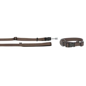 KERBL GoLeyGo 2.0 Ensemble laisse + collier Marron pour Chien 20mm x 40-65cm, M