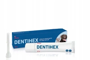 LIVISTO Dentihex Dentifrice adhésif pour chiens et chats 20g
