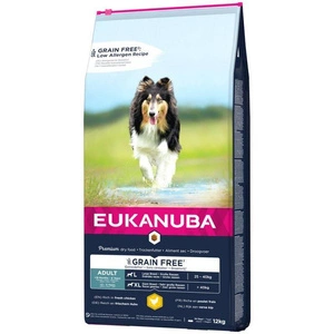 EUKANUBA Adulte Poulet L/XL Sans Grains 12kg x2