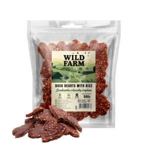 Friandises pour chien Wild Farm, cœurs de canard et de riz, 500 g