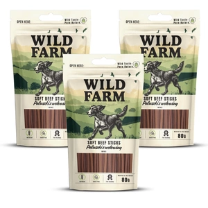 WILD FARM bâtonnets de bœuf 3X80 g friandise pour chien