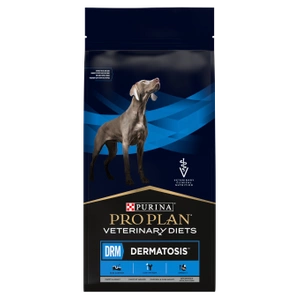 PRO PLAN Veterinary Diets DRM Dermatosis Croquettes pour chien 12kg +chien surprise