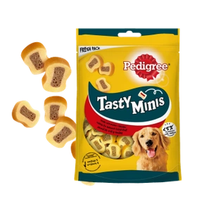 Pedigree Tasty Bites Chewy Slice Friandise pour chien adulte au bœuf 155g
