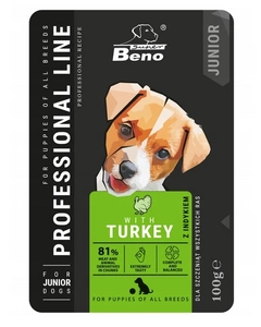 SUPER BENO Junior sachet pour chiots de toutes races à la dinde 100g