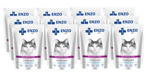 ENZO VET Alimentation stérilisée pour chats stérilisés avec de la dinde en gelée  12x100g