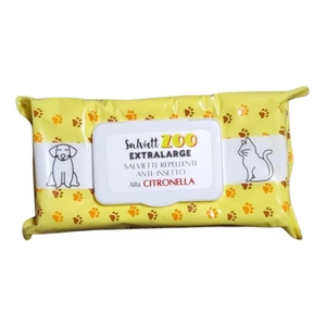 SalviettZOO XL - lingettes de toilettage pour chiens et chats 40pcs (citron)