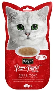 Kit Cat Purr Puree Plus+ Tuna & Fish Oil (Skin & Coat) 4x15g