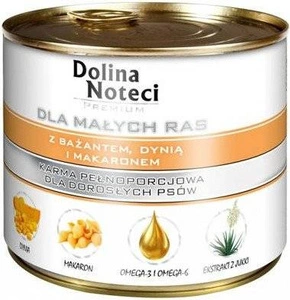 Dolina Noteci Premium pour chiens de petite taille avec faisan, potiron et Pâtes 185g x12