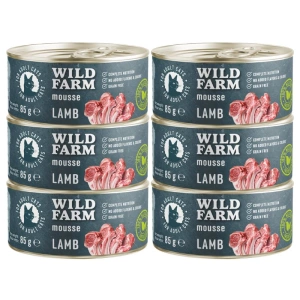 WILD FARM Mousse Agneau 6x85g - mousse sans céréales pour chats