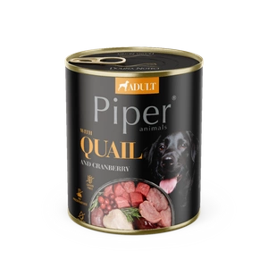 DOLINA NOTECI Piper pour chiens avec caille et canneberge 800g